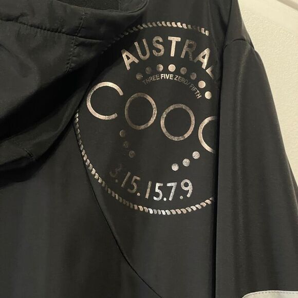 Coogi Australia Men's Vintage Full Zipper Hooded Bomber Jacket Black Size 3X - Picture 5 of 15